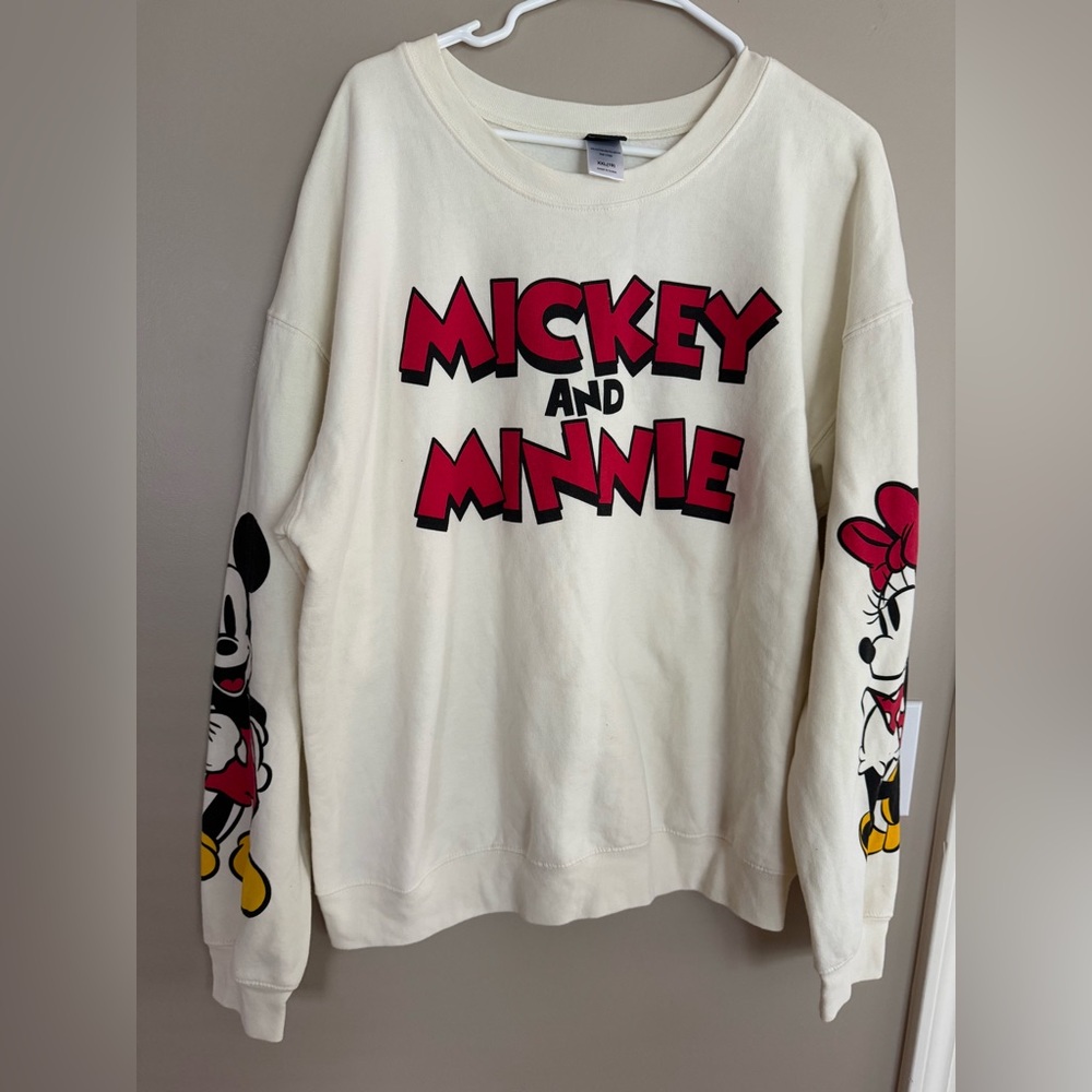 DISNEY MICKEYand MINNIE MOUSE Sweatshirt  Size XXL